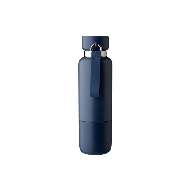 Gourde  double paroi de 500 ml en acier inoxydable Lieselotte Matières : métal Couleurs : noir goodies entreprise design