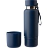Gourde  double paroi de 500 ml en acier inoxydable Lieselotte Matières : métal Couleurs : noir cadeau client original