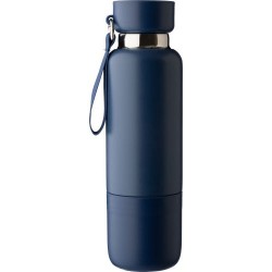Gourde  double paroi de 500 ml en acier inoxydable Lieselotte Matières : métal Couleurs : noir goodies personnalisé en stock