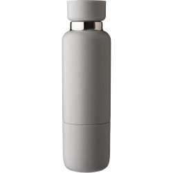 Gourde  double paroi de 500 ml en acier inoxydable Lieselotte Matières : métal Couleurs : gris personnalisable avec votre logo