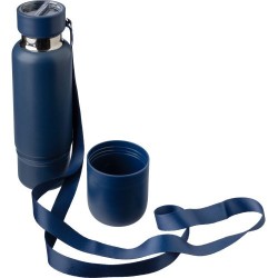 Gourde  double paroi de 500 ml en acier inoxydable Lieselotte Matières : métal Couleurs : bleu personnalisation sur mesure