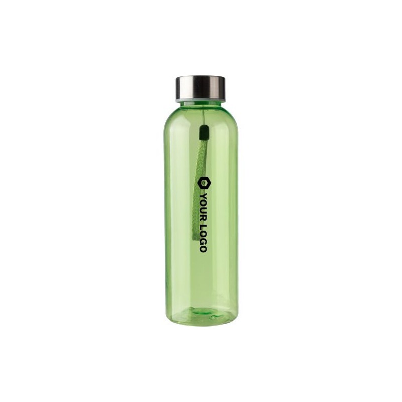 Gourde Éco-responsable de 500 ml en rPET Personnalisable Isabelle Matières : silicone Couleurs : noir objet promotionnel éco-res
