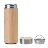 Gourde isotherme double paroi en bambou personnalisée - BATUMI Matières : acier inoxydable Couleurs : bois cadeau entreprise pas