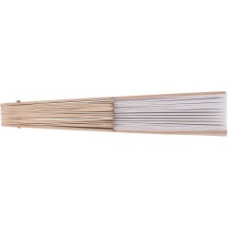 Éventail  en bois et rPET dans une boîte cadeau kraft Rosanne impression haute définition