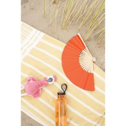 Éventail publicitaire en bambou et papier Elio objet promotionnel éco-responsable