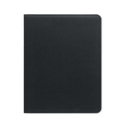 Conférencier Éco-responsable A4 en RPET 300D Personnalisé CASOVE Matières : papier Couleurs : noir marquage laser ultra précis
