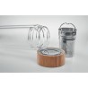 Gourde isotherme personnalisée en verre double paroi 400ml Batumi Matières : borosilicate Couleurs : transparent cadeau entrepri