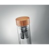 Gourde isotherme personnalisée en verre double paroi 400ml Batumi Matières : borosilicate Couleurs : transparent impression haut