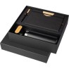 Coffret cadeau  : gourde 640 ml, stylo et carnet - Kurt Matières : métal Couleurs : noir objet promotionnel éco-responsable