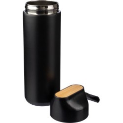 Coffret cadeau  : gourde 640 ml, stylo et carnet - Kurt Matières : métal Couleurs : noir cadeau collaborateur premium