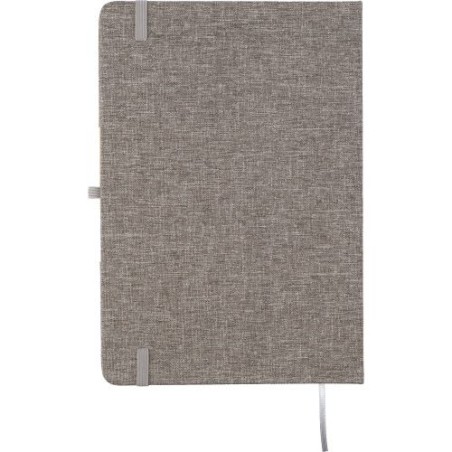 Carnet A5  en rPET personnalisé - Pratique et pas cher Ernst Matières : bambou Couleurs : gris cadeau collaborateur premium