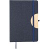Carnet A5  en rPET personnalisé - Pratique et pas cher Ernst Matières : bambou Couleurs : bleu cadeau entreprise pas cher
