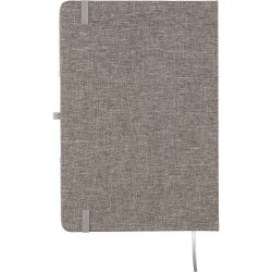 Carnet A5  en rPET personnalisé - Pratique et pas cher Ernst Matières : bambou Couleurs : bleu objet promotionnel éco-responsabl