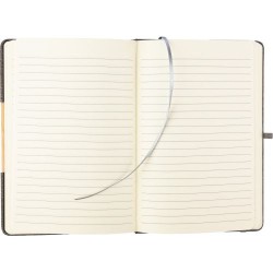 Carnet A5  en rPET personnalisé - Pratique et pas cher Ernst Matières : bambou Couleurs : bleu impression logo haute qualité