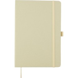 Carnet A5  en biodéchets recyclés et carton - Gertrud Matières : papier Couleurs : vert clair personnalisable avec votre logo