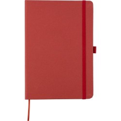 Carnet A5  en biodéchets recyclés et carton - Gertrud Matières : papier Couleurs : rouge cadeau entreprise pas cher