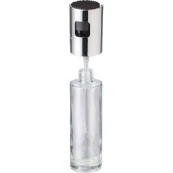 Vaporisateur personnalisé en verre et inox pour huile - Caius Matières : acrylique Couleurs : translucide marquage laser ultra p