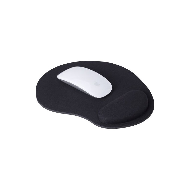 Tapis de souris ergonomique personnalisé pour bureau Odin pas cher Matières : polyester Couleurs : noir personnalisable avec vot