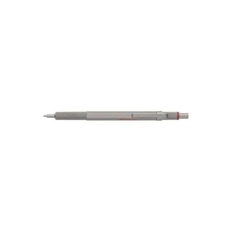 Stylo bille publicitaire rOtring 600 Matières : métal Couleurs : argenté