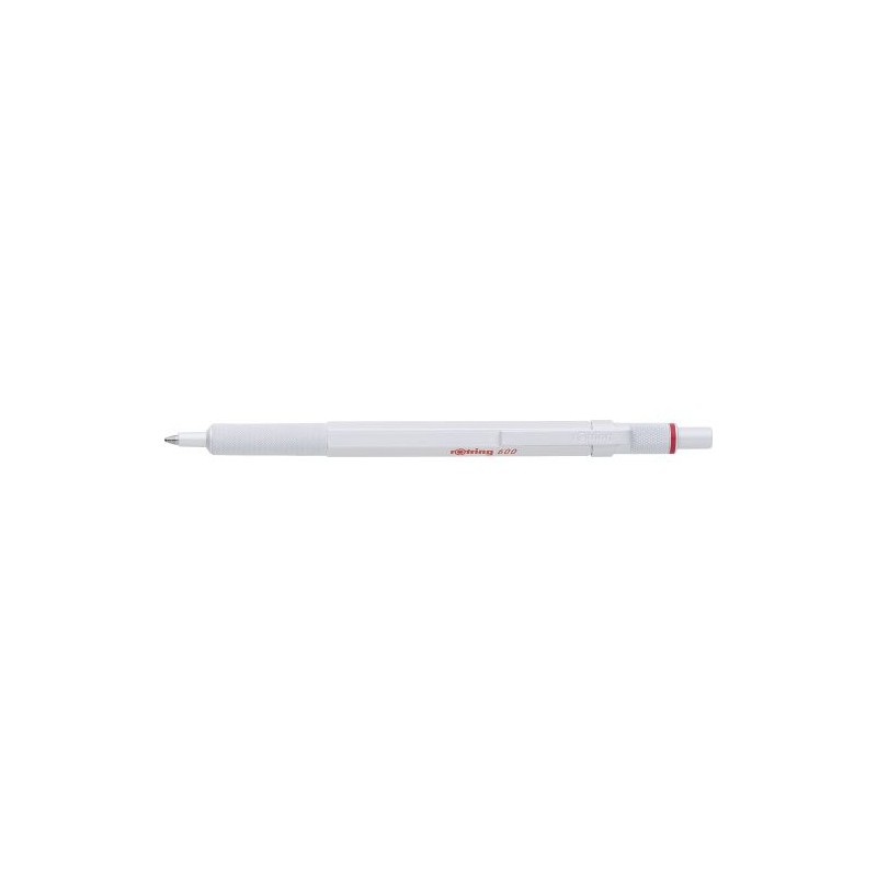 Stylo bille publicitaire rOtring 600 Matières : métal Couleurs : blanc perle personnalisable avec votre logo