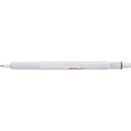 Stylo bille publicitaire rOtring 600 Matières : métal Couleurs : blanc perle personnalisable avec votre logo