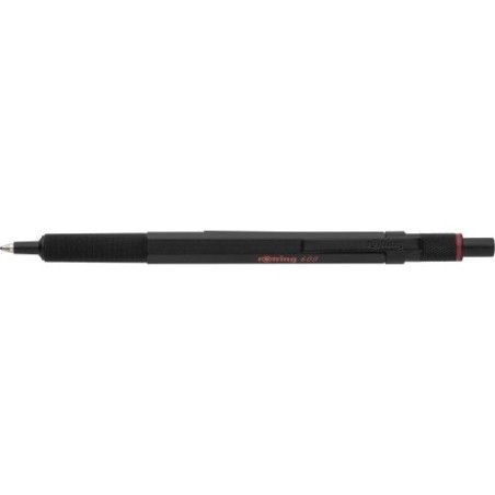 Stylo bille publicitaire rOtring 600 Matières : métal Couleurs : noir cadeau entreprise pas cher