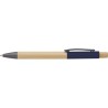 Stylo bille  et personnalisable en bambou - Cesar Matières : aluminium Couleurs : bleu cadeau entreprise pas cher
