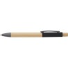 Stylo bille  et personnalisable en bambou - Cesar Matières : aluminium Couleurs : noir marquage laser ultra précis