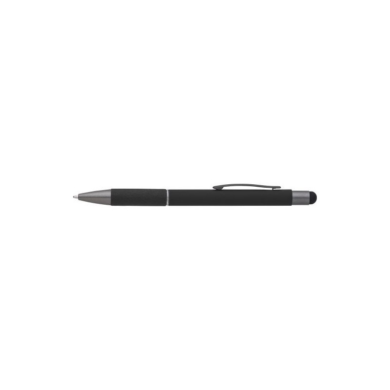Stylo bille personnalisable et pratique en aluminium - Jeet Matières : aluminium Couleurs : noir