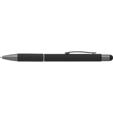 Stylo bille personnalisable et pratique en aluminium - Jeet Matières : aluminium Couleurs : noir