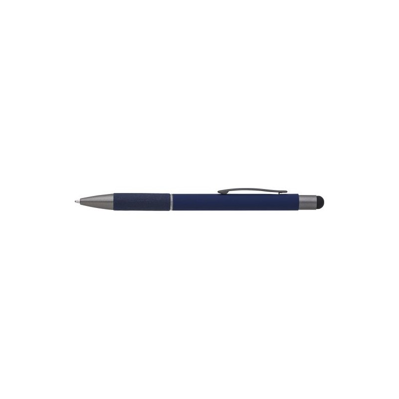 Stylo bille personnalisable et pratique en aluminium - Jeet Matières : aluminium Couleurs : noir goodies publicitaire événementi