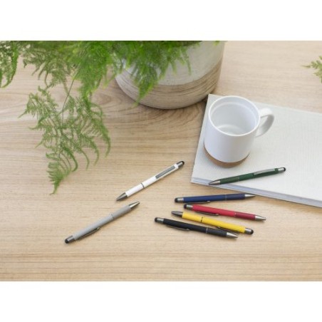 Stylo bille personnalisable et pratique en aluminium - Jeet Matières : aluminium Couleurs : noir goodies entreprise design