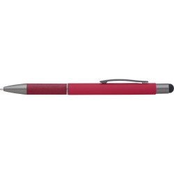 Stylo bille personnalisable et pratique en aluminium - Jeet Matières : aluminium Couleurs : rouge impression haute définition