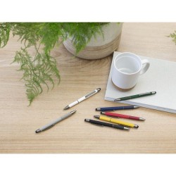 Stylo bille personnalisable et pratique en aluminium - Jeet Matières : aluminium Couleurs : rouge cadeau collaborateur premium