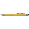 Stylo bille personnalisable et pratique en aluminium - Jeet Matières : aluminium Couleurs : jaune cadeau entreprise pas cher