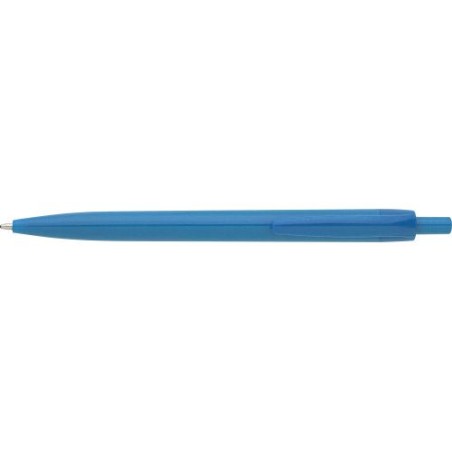 Stylo Bille Éco-responsable Personnalisé en ABS - Trey Matières : acier Couleurs : bleu clair cadeau collaborateur premium