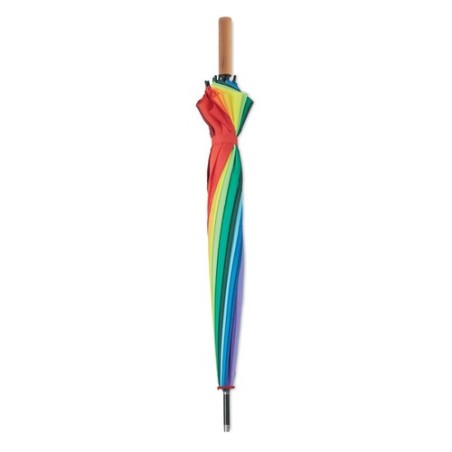 Parapluie arc-en-ciel personnalisé 27" - BOWBRELLA Matières : PET Couleurs : multicolore cadeau entreprise pas cher