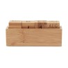 Calendrier Durable en Bambou Chic - KARENDA Matières : bambou Couleurs : bois personnalisable avec votre logo