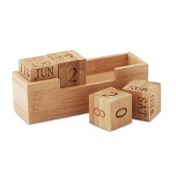 Calendrier Durable en Bambou Chic - KARENDA Matières : bambou Couleurs : bois cadeau entreprise pas cher