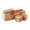 Calendrier Durable en Bambou Chic - KARENDA Matières : bambou Couleurs : bois cadeau entreprise pas cher