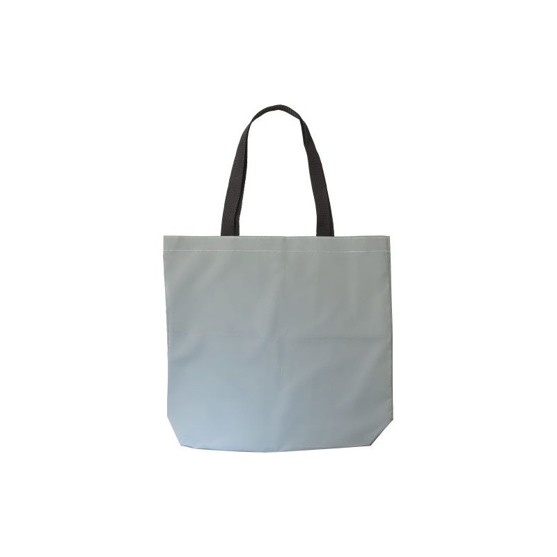Sac shopping réfléchissant personnalisé Jordyn - Cadeau d'entreprise Couleurs : argenté cadeau entreprise pas cher