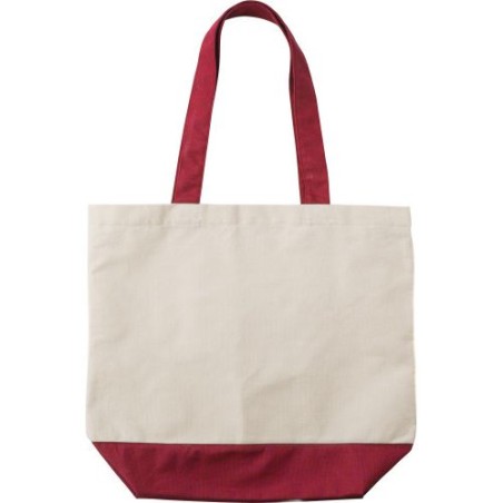 Sac shopping personnalisé en coton canvas - Cole Matières : coton Couleurs : rouge