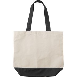 Sac shopping personnalisé en coton canvas - Cole Matières : coton Couleurs : noir cadeau entreprise pas cher