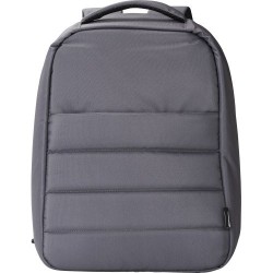 Sac à dos  porte-ordinateur en polyester rPET personnalisé Calliope Matières : nylon Couleurs : bleu accessoire événementiel uni
