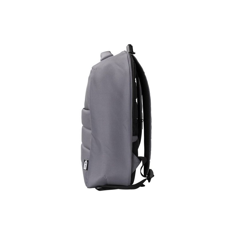 Sac à dos  porte-ordinateur en polyester rPET personnalisé Calliope Matières : nylon Couleurs : bleu cadeau client original