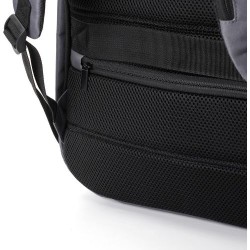 Sac à dos  porte-ordinateur en polyester rPET personnalisé Calliope Matières : nylon Couleurs : bleu goodies publicitaire durabl