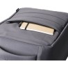 Sac à dos  porte-ordinateur en polyester rPET personnalisé Calliope Matières : nylon Couleurs : bleu marquage laser ultra précis