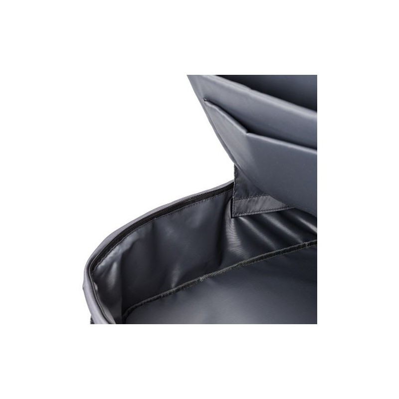 Sac à dos  porte-ordinateur en polyester rPET personnalisé Calliope Matières : nylon Couleurs : bleu cadeau collaborateur premiu