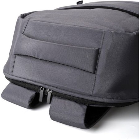 Sac à dos  porte-ordinateur en polyester rPET personnalisé Calliope Matières : nylon Couleurs : bleu goodies entreprise design