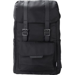Sac à dos écologique en polyester rPET avec rabat Marlowe